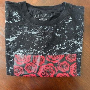 VOX POPULI Black and Red Graphic T-Shirt size 2X
